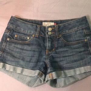 Blue jean shorts